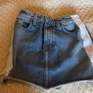 Carmar Blue and White Mini Skirt